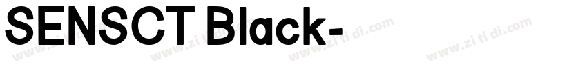 SENSCT Black字体转换